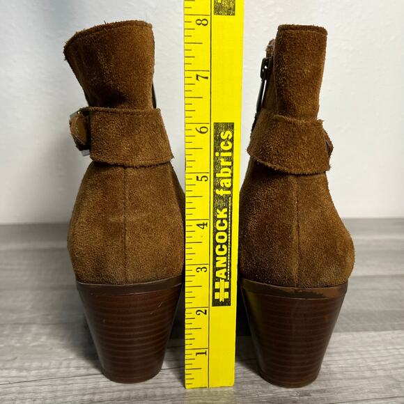 Sam Edelman Brown Suede Lynne Ankle Boots Booties Western Women's 10 - Picture 3 of 9